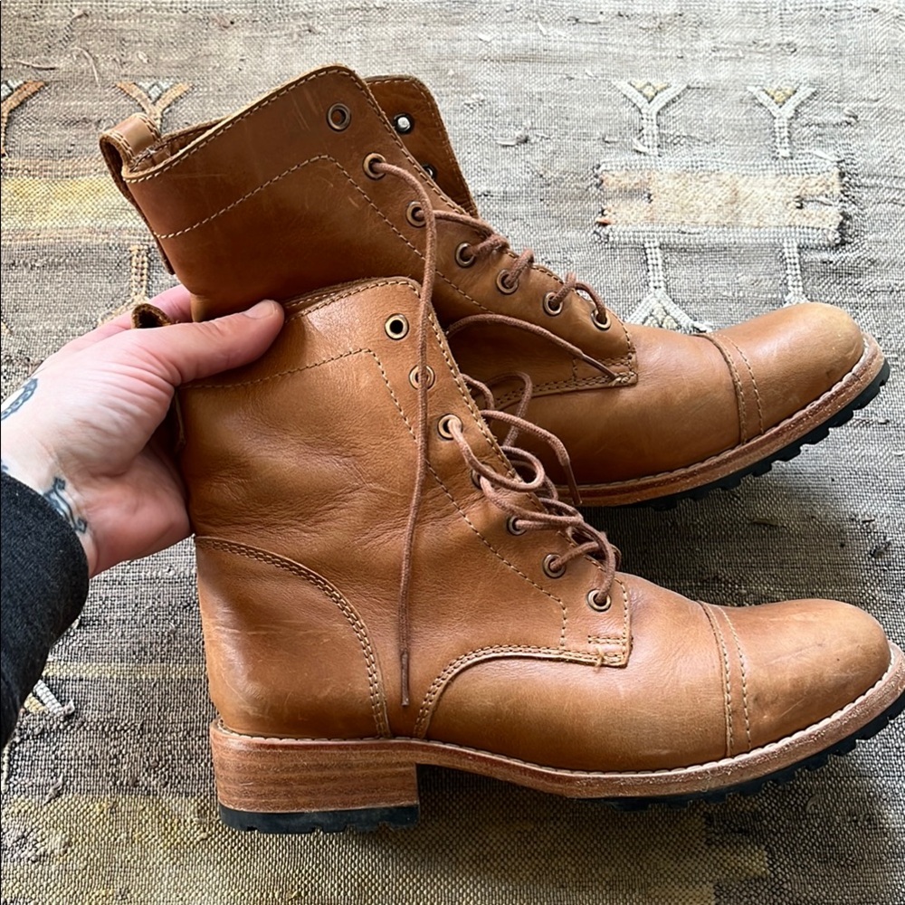 Portland Leather Patina leather boots 38 8